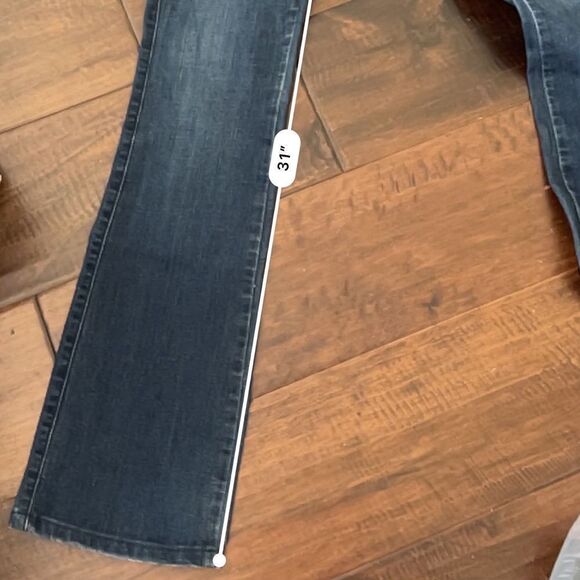 CJ by Cookie Johnson Princeville Dark Wash Mid Rise Straight Leg Denim Jeans 25 - Picture 15 of 16